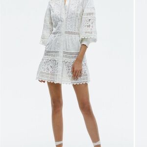 Alice + Olivia Ivory Lace Dress